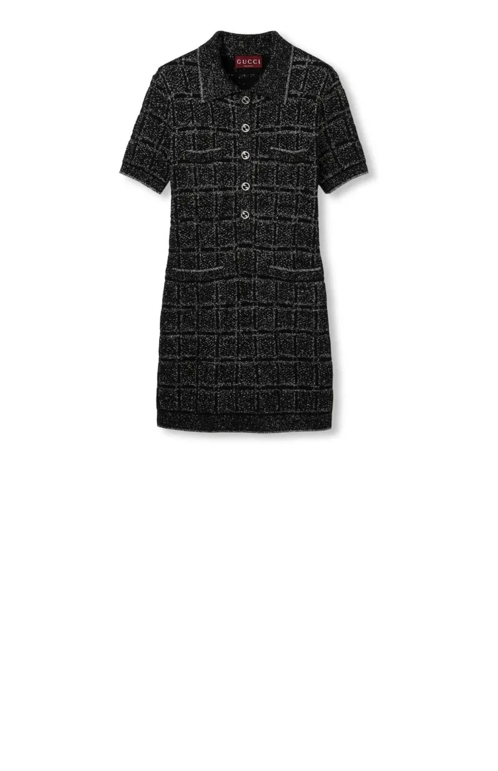 울 및 라메 체크 자카드 드레스 > Etc - 기타제품