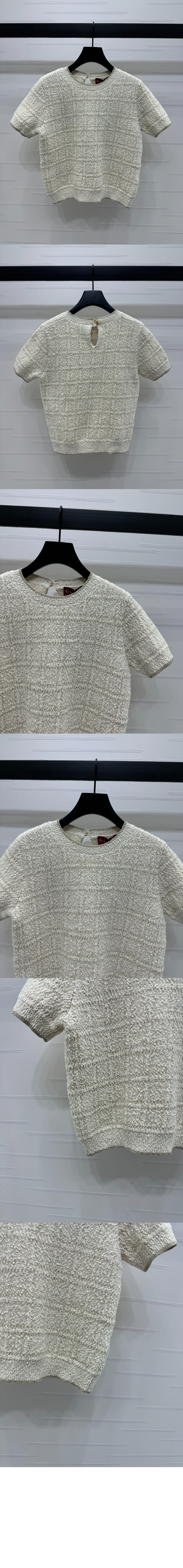 울 및 라메 체크 자카드 탑 > Etc - 기타제품