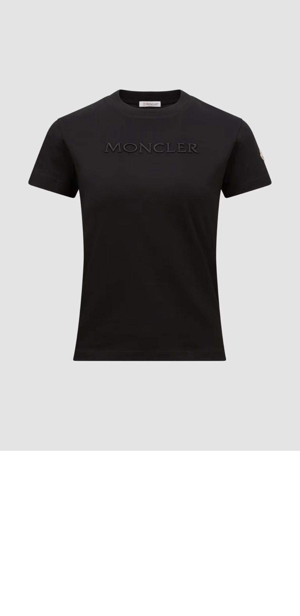 자수 토널 로고 코튼 티셔츠 > T-shirt - 티 셔츠