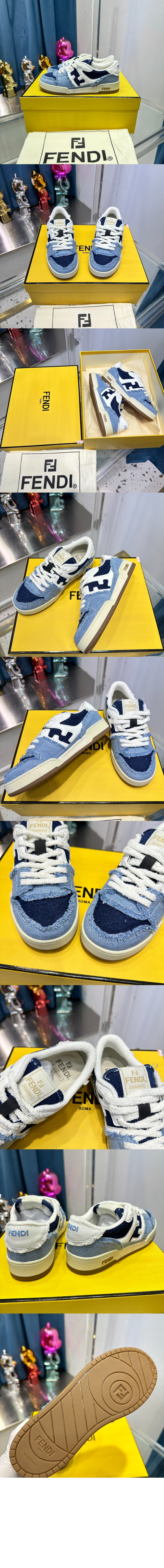 매치 데님 로우탑 8E8505 > Fendi Match Sneaker - 펜디 매치 스니커즈