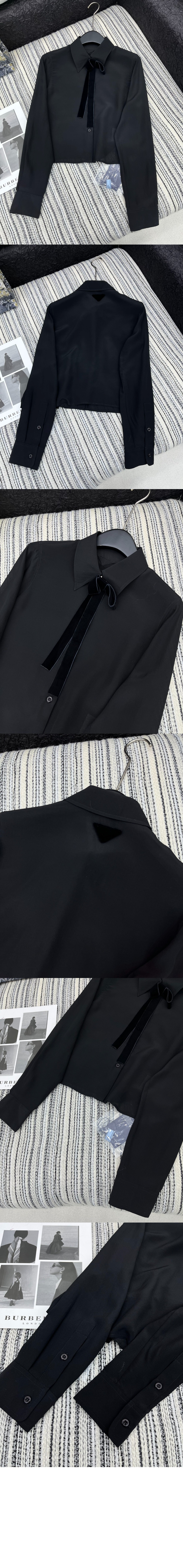 크레이프 드 신 셔츠 > 프라다