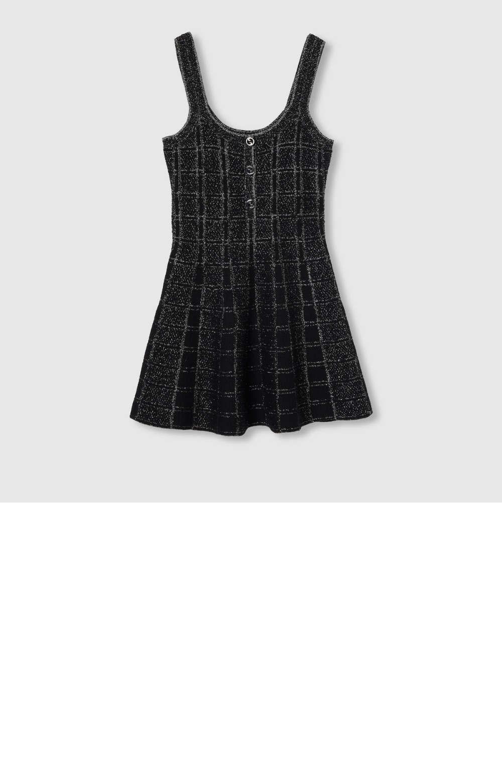 울 및 라메 체크 자카드 드레스 > Etc - 기타제품