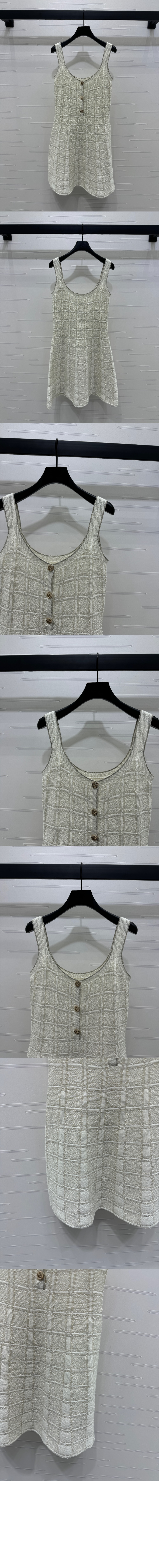 울 및 라메 체크 자카드 드레스 > Etc - 기타제품