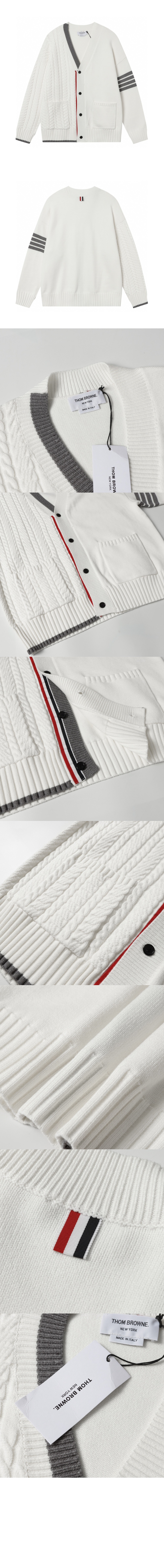 캐시미어 카디건 > 톰브라운