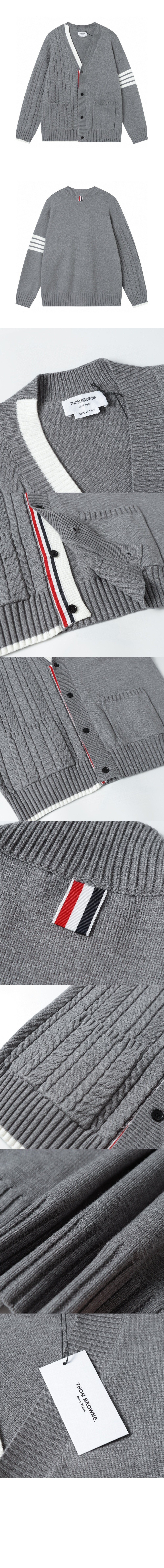 캐시미어 카디건 > 톰브라운