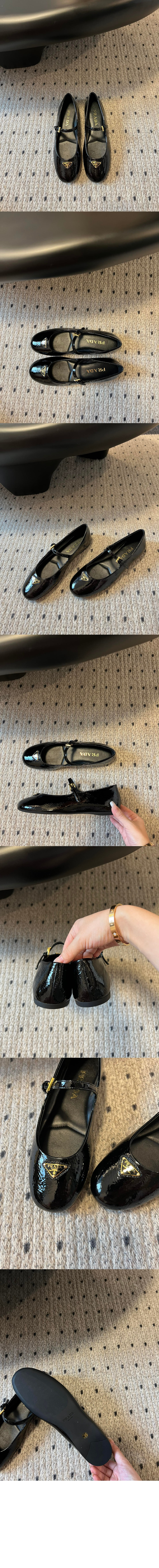 나플락 페이턴트 가죽 발레리나 1F793N > Flats - 플랫