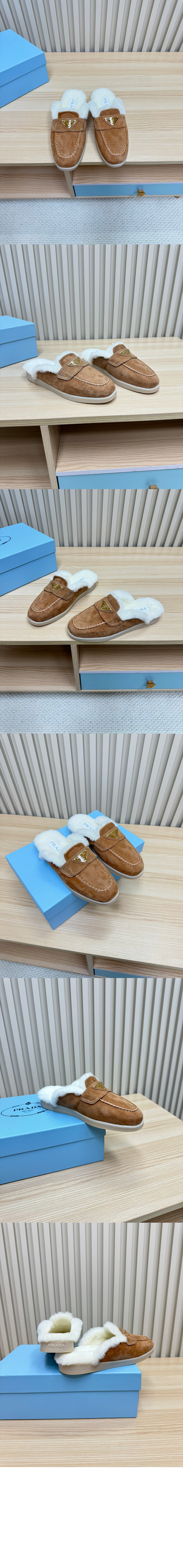 스웨이드 뮬 1D270N > Sandal Slippers - 샌들 슬리퍼