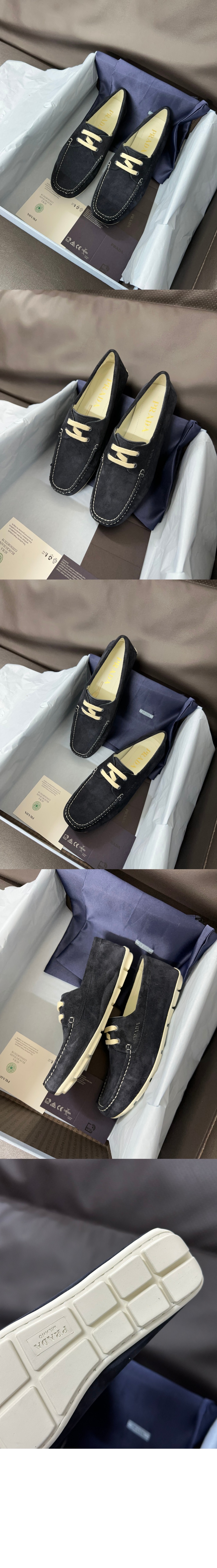 스웨이드 드라이빙 슈즈 1DD078 > Flats - 플랫