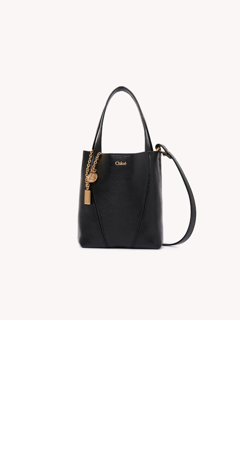 그레인드 가죽 스몰 Chloé Spin 토트백 SS812 > SPIN Tote Bag - SPIN 토트백