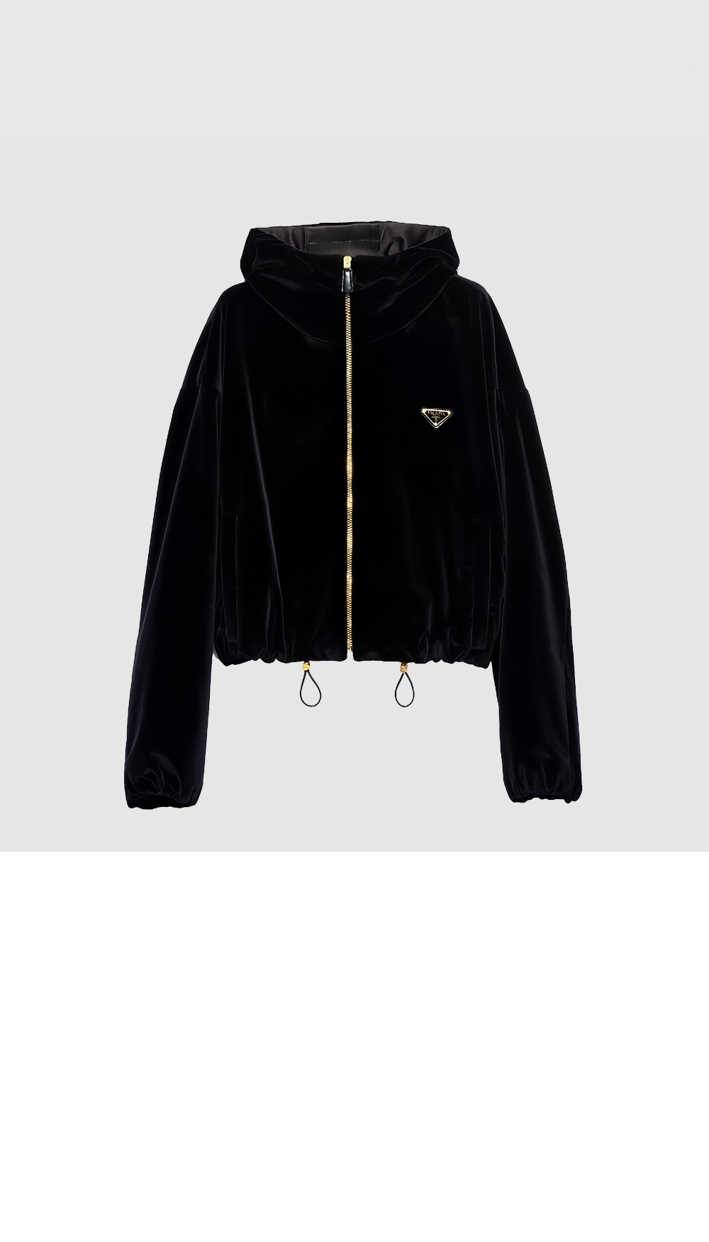 벨벳 블 재킷 > 프라다