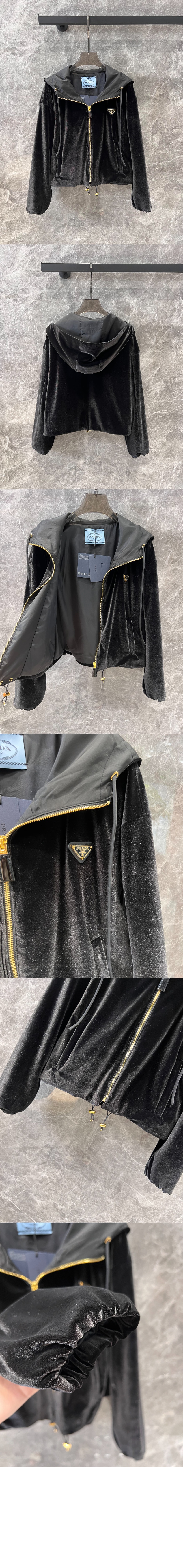 벨벳 블 재킷 > 프라다