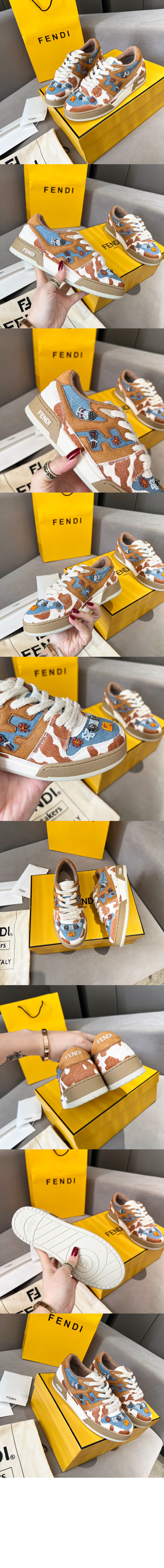 매치 플로우 스니커즈 7E1495 > Fendi Match Sneaker - 펜디 매치 스니커즈