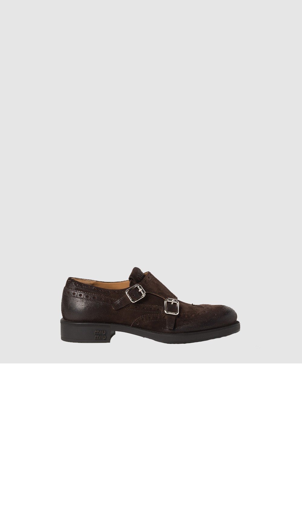 스웨이드 더블 스트랩 로퍼 5D773D > Loafers and lace-ups - 로퍼 및 레이스업