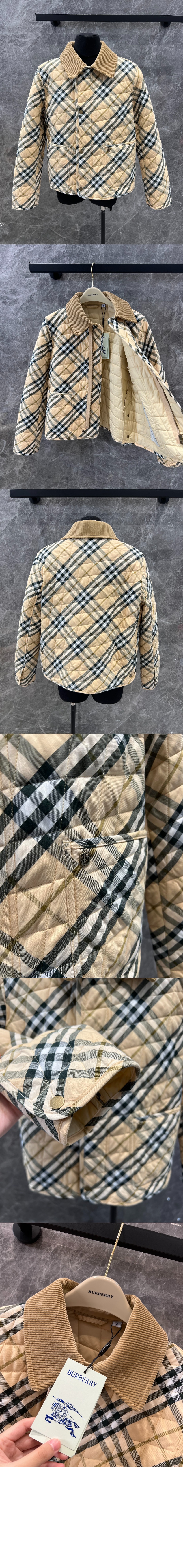 크롭 체크 퀼팅 반 재킷 > Etc - 기타제품