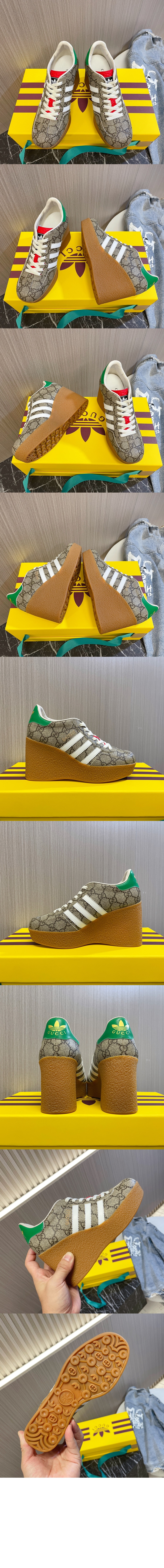 구찌 x 아디다스 웨지 가젤 스니커즈 725655 > Adidas Gazelle - 구찌 아디다스 가젤