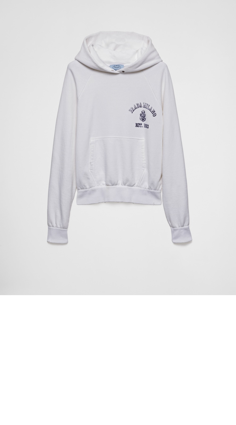 코튼 플리스 후디 > 프라다