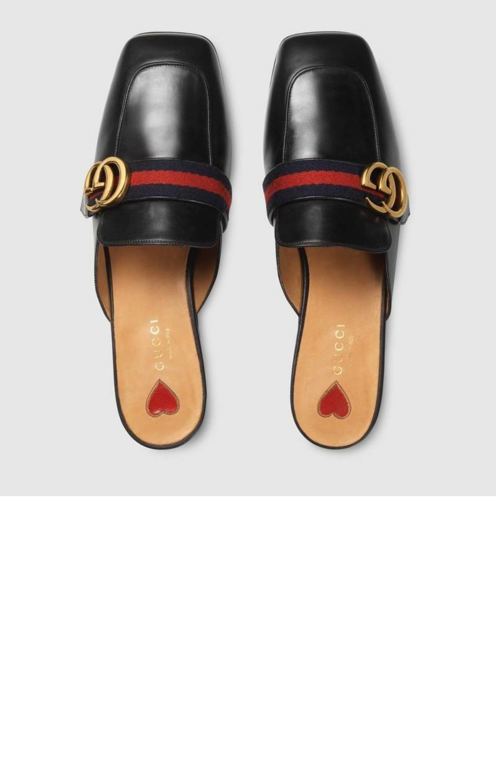 더블 G 디테일의 레더 슬리퍼 423694 > Princetown - 프린스타운 슬리퍼