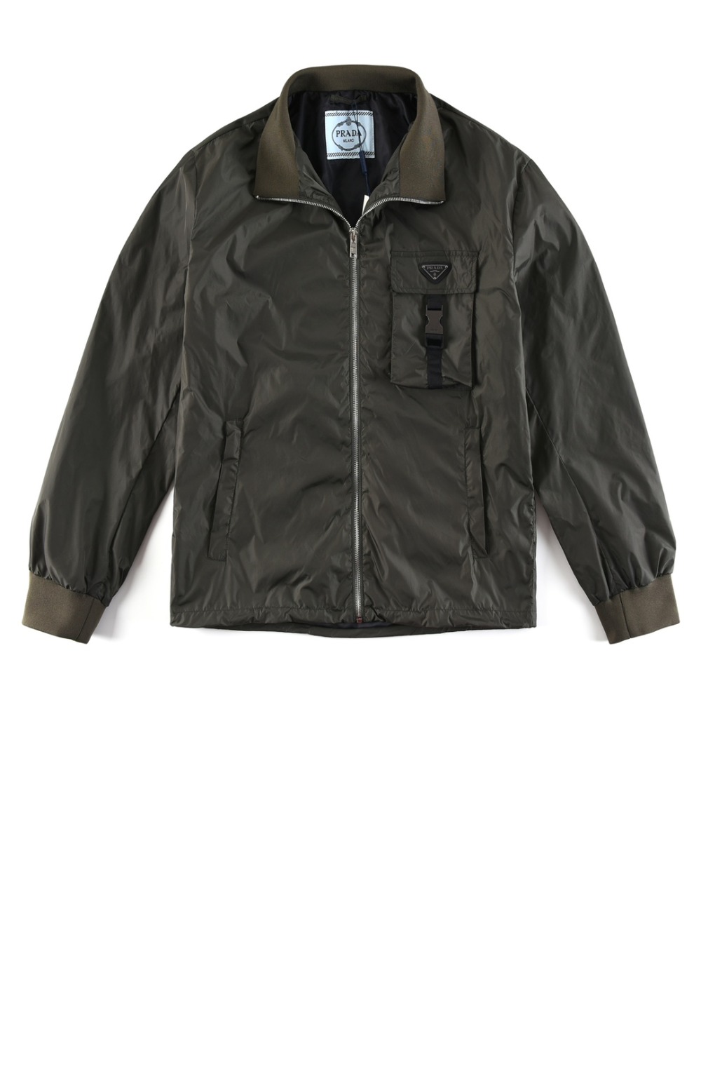 로고 집업 자켓 > 프라다