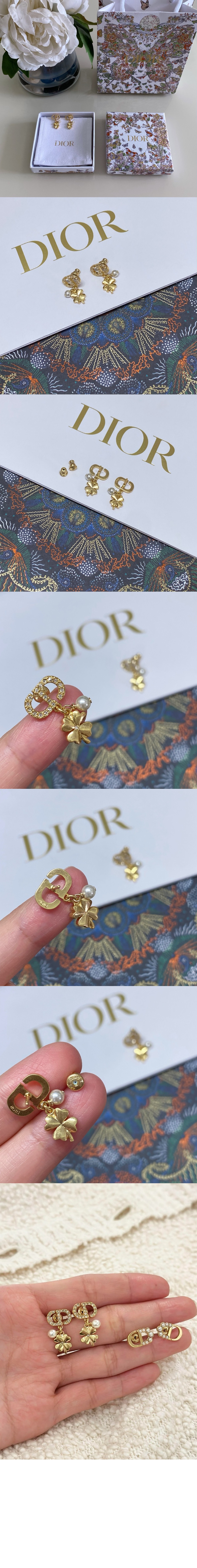 Petit CD Lucky Charms 귀걸이 E3713 > 디올