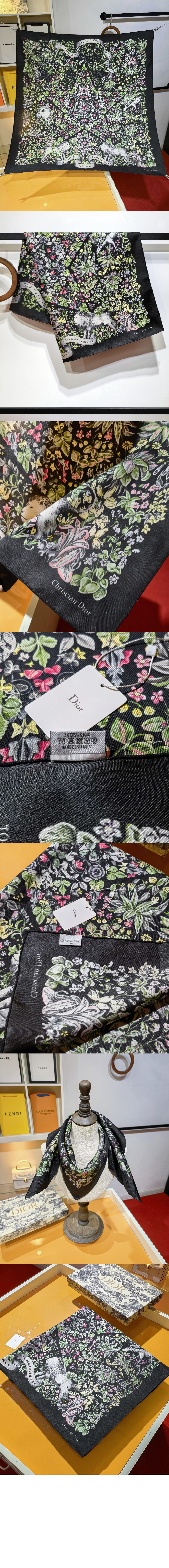 Around the World 90 스퀘어 스카프 51STE > 디올