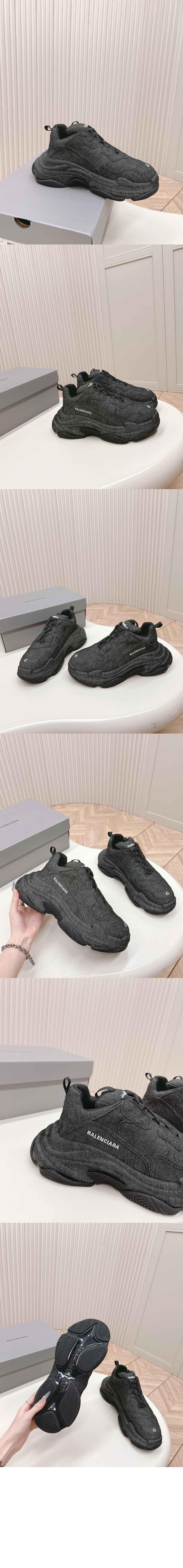 TRIPLE S 데님 스니커즈 536737 > Triple S - 트리플 S