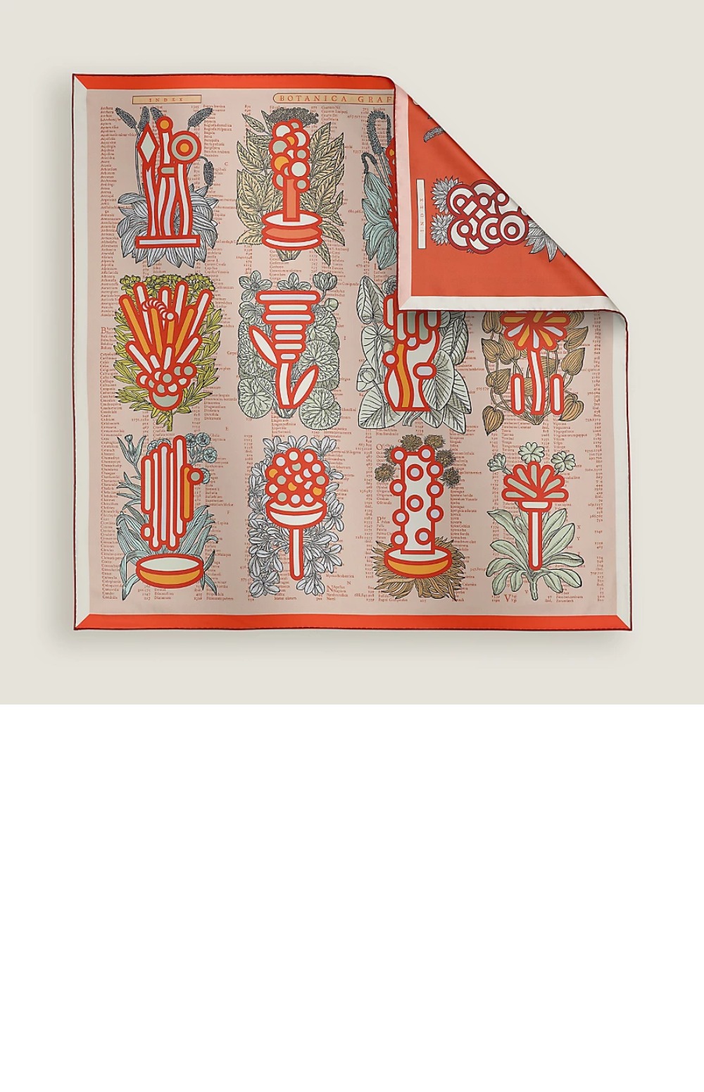Botanica Grafica 더블 페이스 스카프 90 > 에르메스