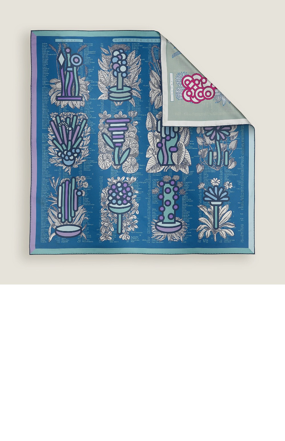 otanica Grafica 더블 페이스 스카프 90 > 에르메스