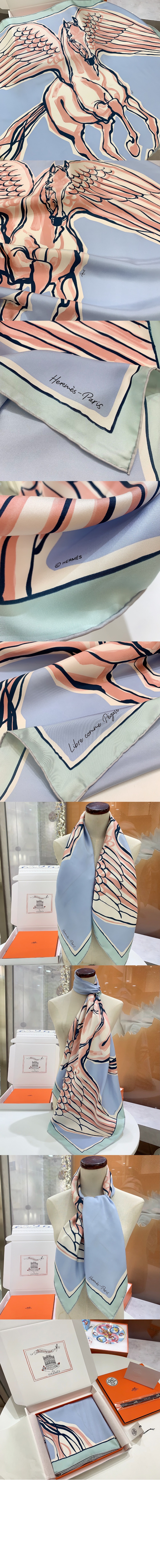 libre comme pegase 스카프 90 > 에르메스