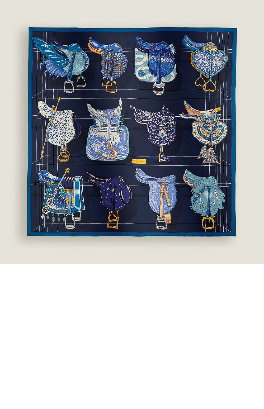 Tous en Selle 스카프 90 > 에르메스