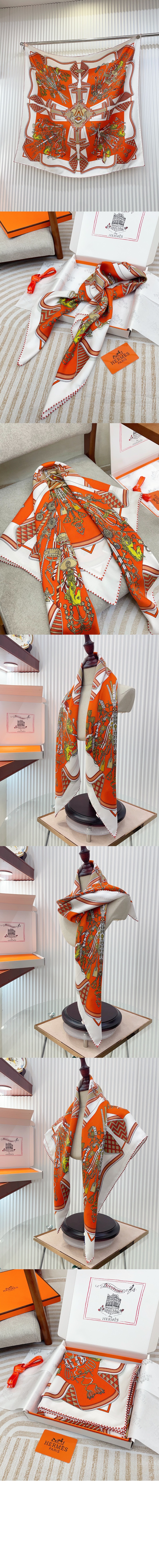 Bouquets Sellier 스카프 90 > 에르메스