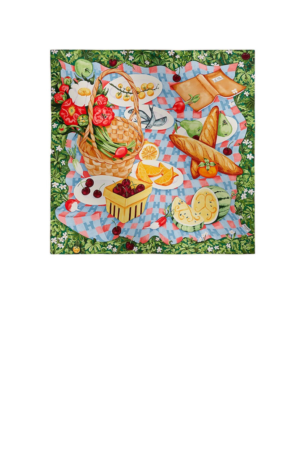 Un Carre sur l'Herbe 스카프 90 > 에르메스