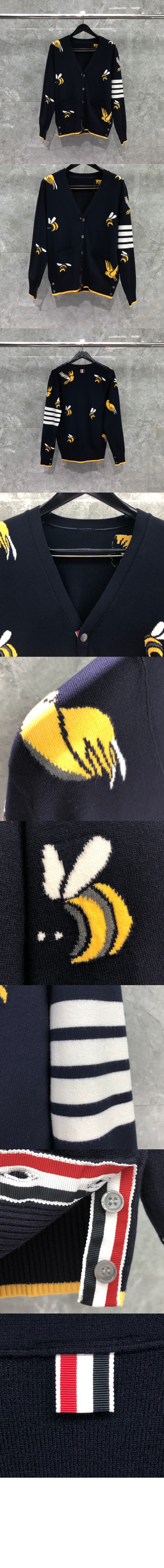 메리노 버드앤비 가디건 > 톰브라운