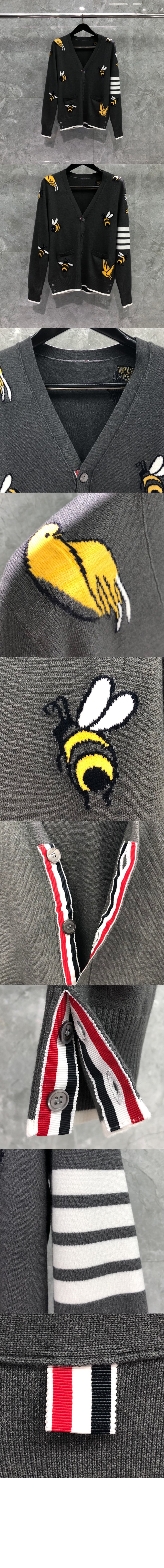 메리노 버드앤비 가디건 > 톰브라운