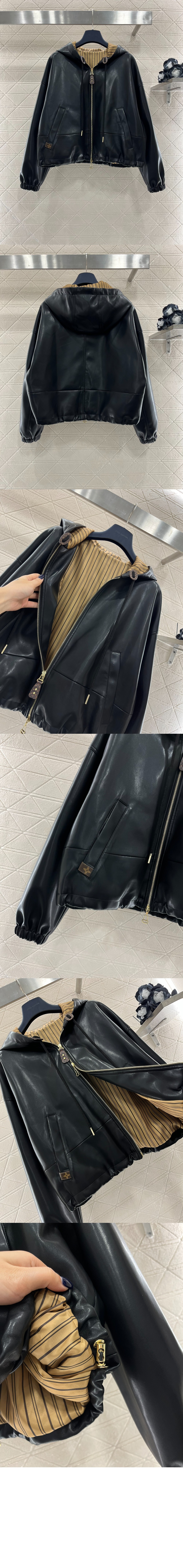 레더 후디드 재킷 > Etc - 기타제품