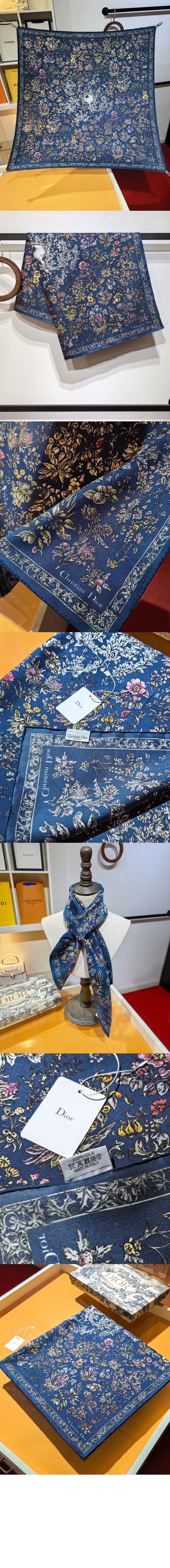 Millefiori Unicorn 90 스퀘어 스카프 51UNI > 디올