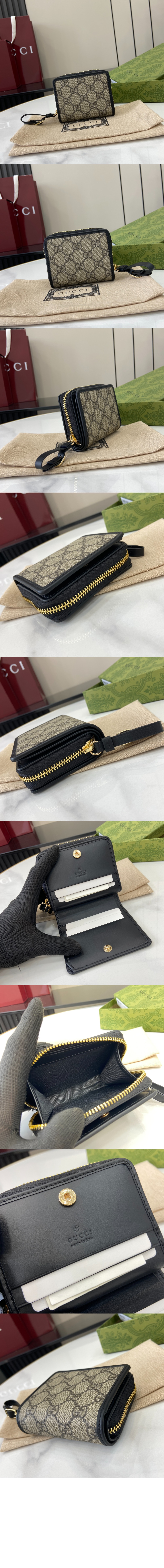 GG 엠블럼 지퍼 미니 지갑 819131 > GG Emblem - GG 로고