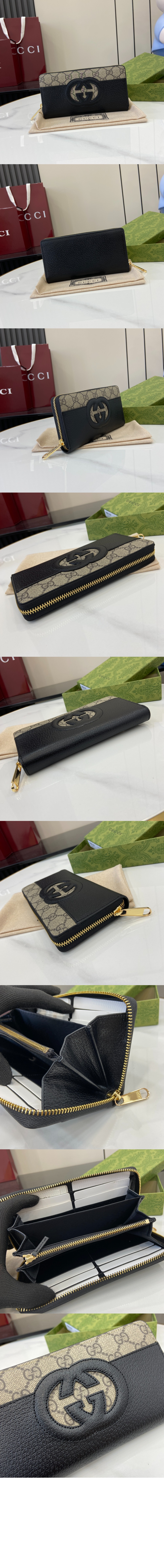 장지갑 701423 > GG Zipper Walle - GG 지퍼월렛