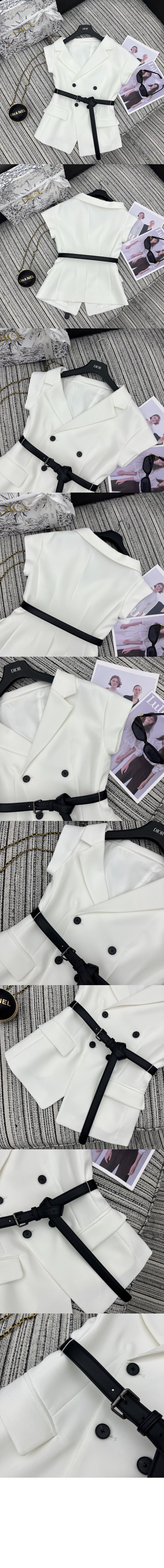 벨트 언발란스 반소매 재킷 > Etc - 기타제품