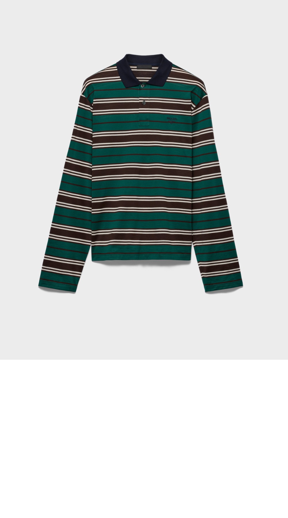 코튼 폴로 셔츠 > 프라다