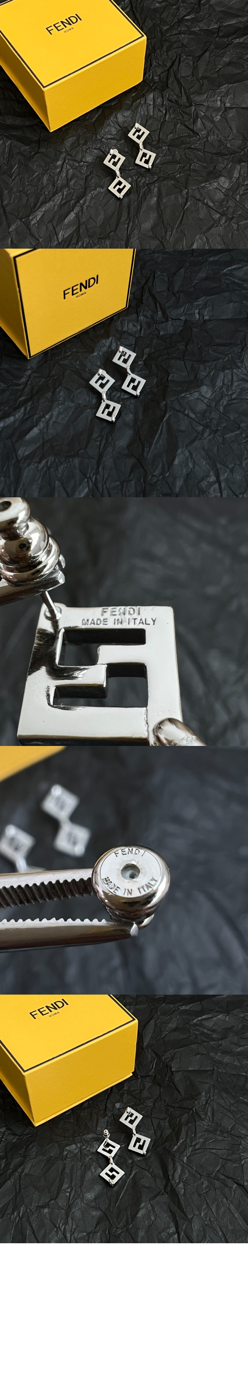 엠보 디테일 이어링 8AK789 > 펜디