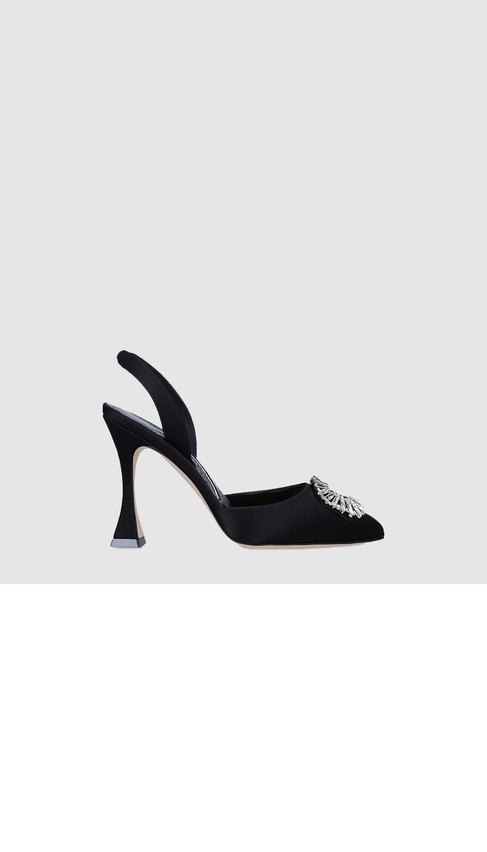 프리타슬리 90 새틴 슬링백 뮬 > Pumps - 펌프스