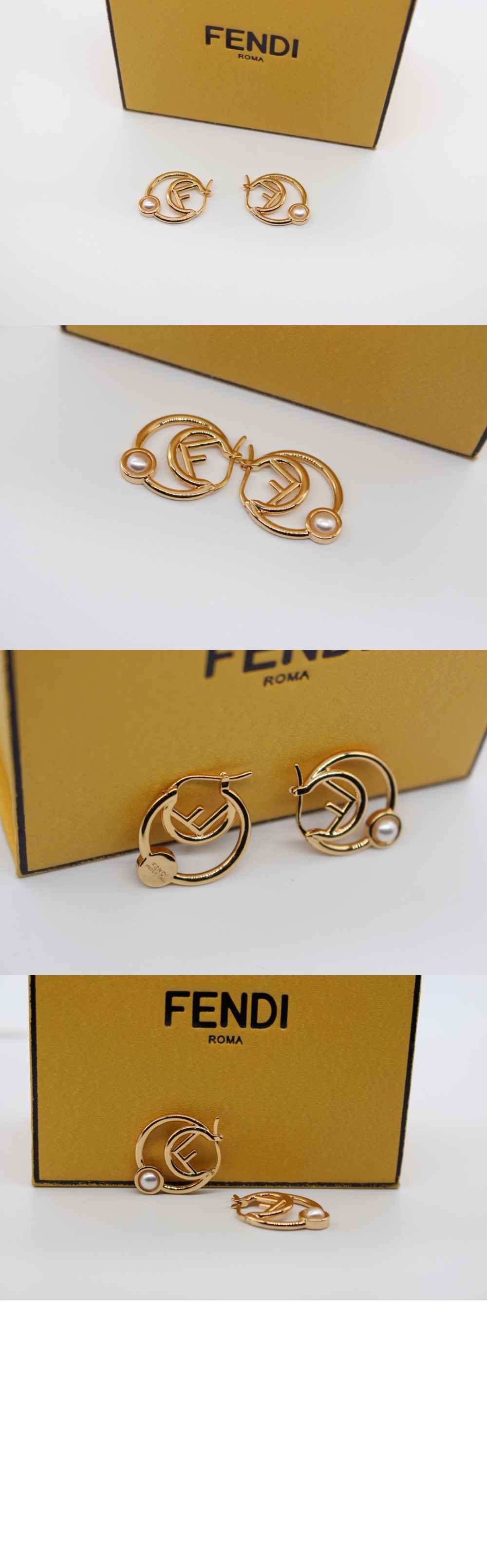 알파벳 F 이어링 8AK237 > 펜디