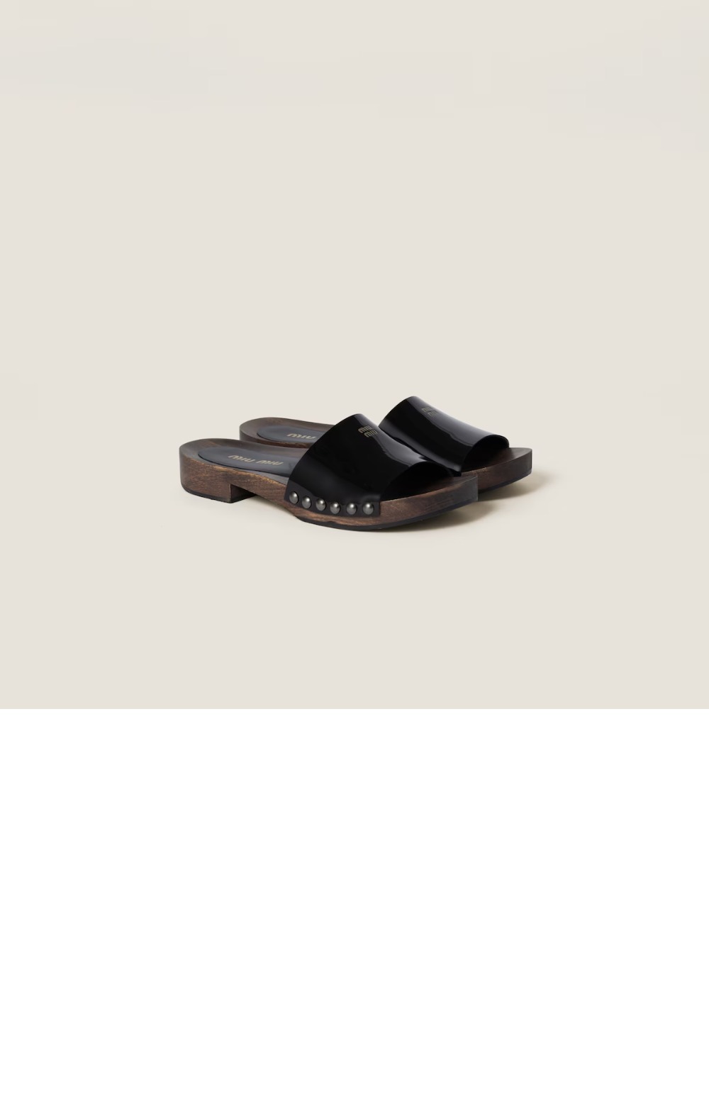 페이턴트 가죽 클로그 5Z425E > Sandal Slippers - 샌들 슬리퍼
