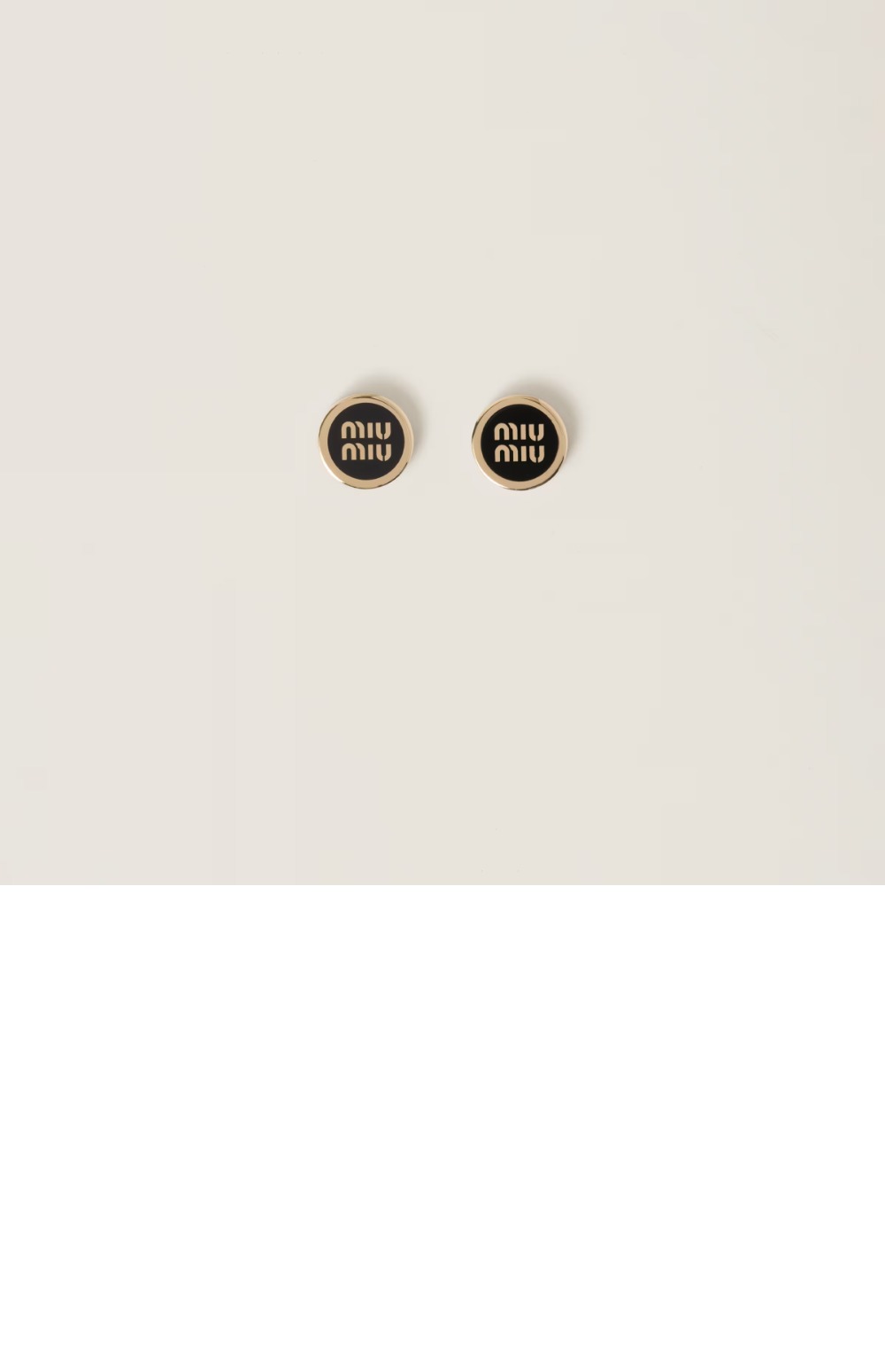 에나멜 메탈 귀걸이 5JO912 > 미우미우