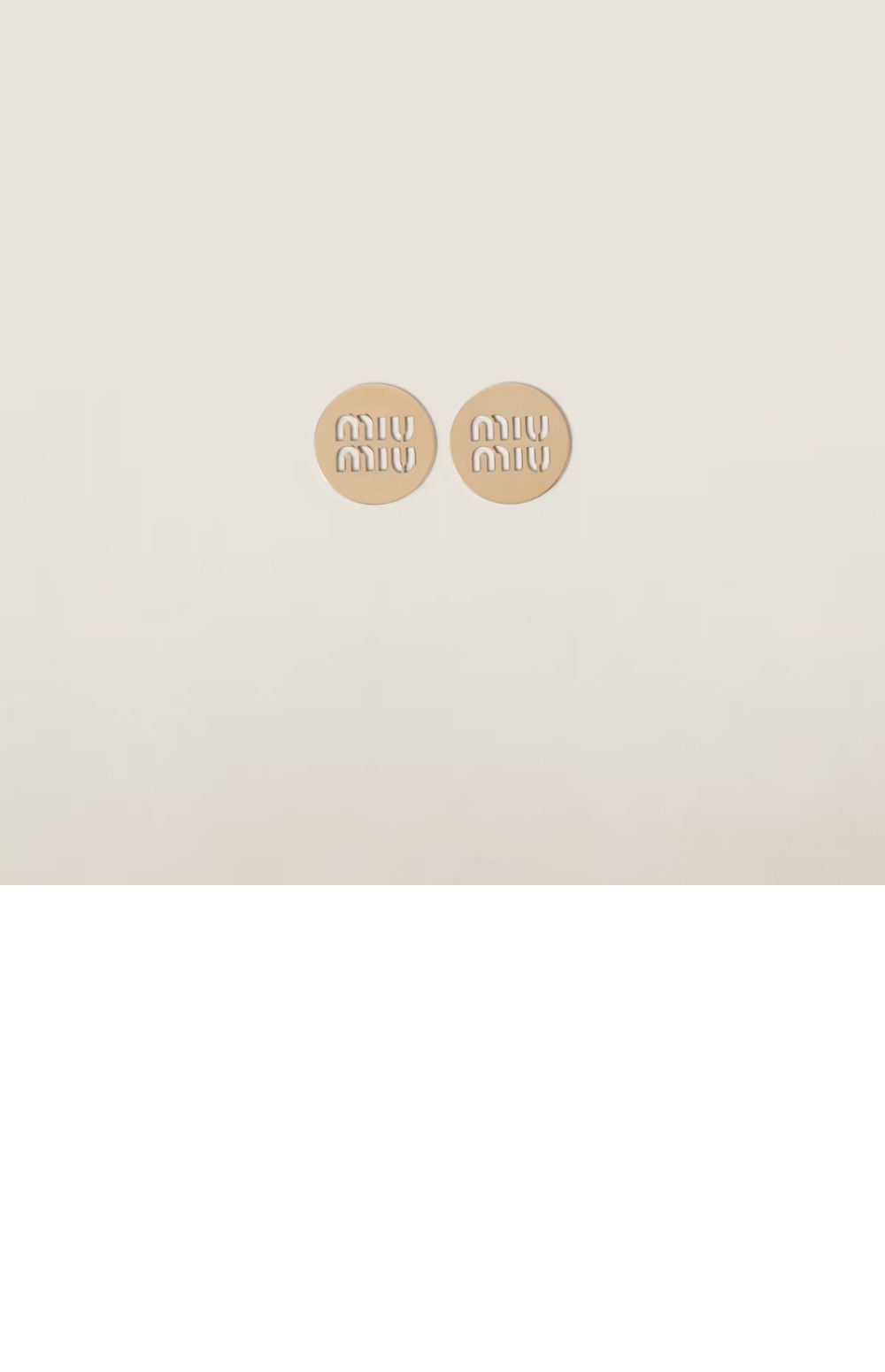 로고 귀걸이 5JO849 > 미우미우