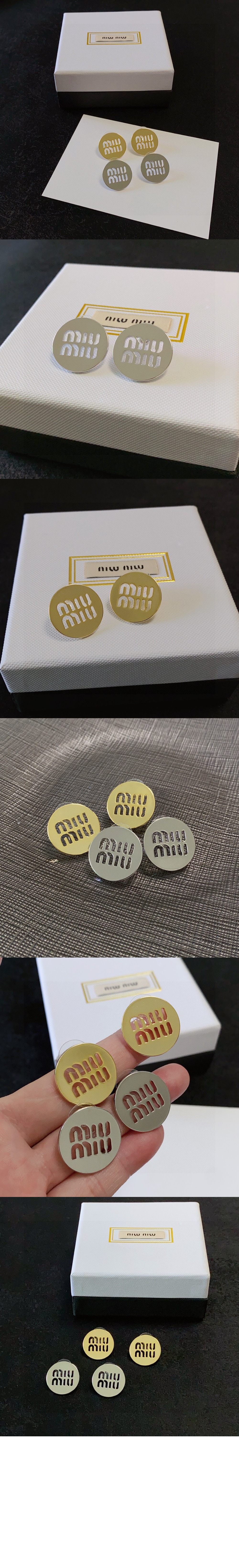 로고 귀걸이 5JO849 > 미우미우