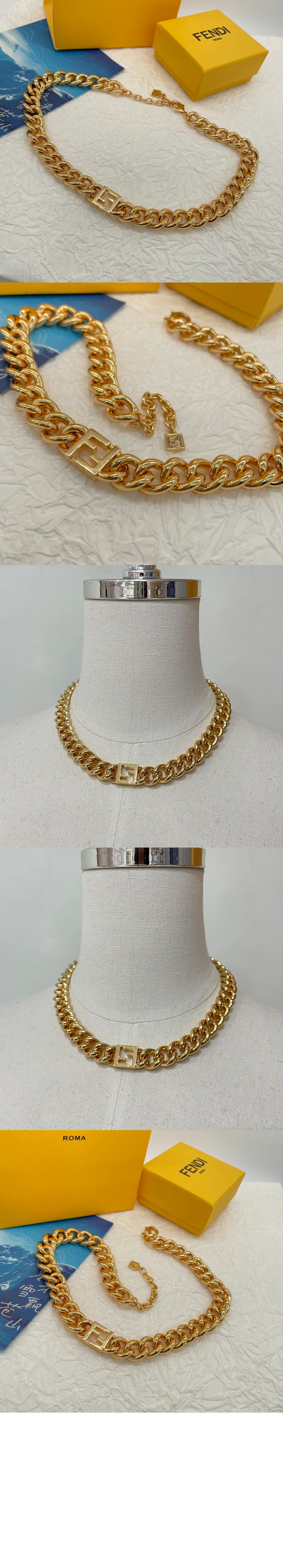 더블 F 네크리스 8AK129 > 펜디