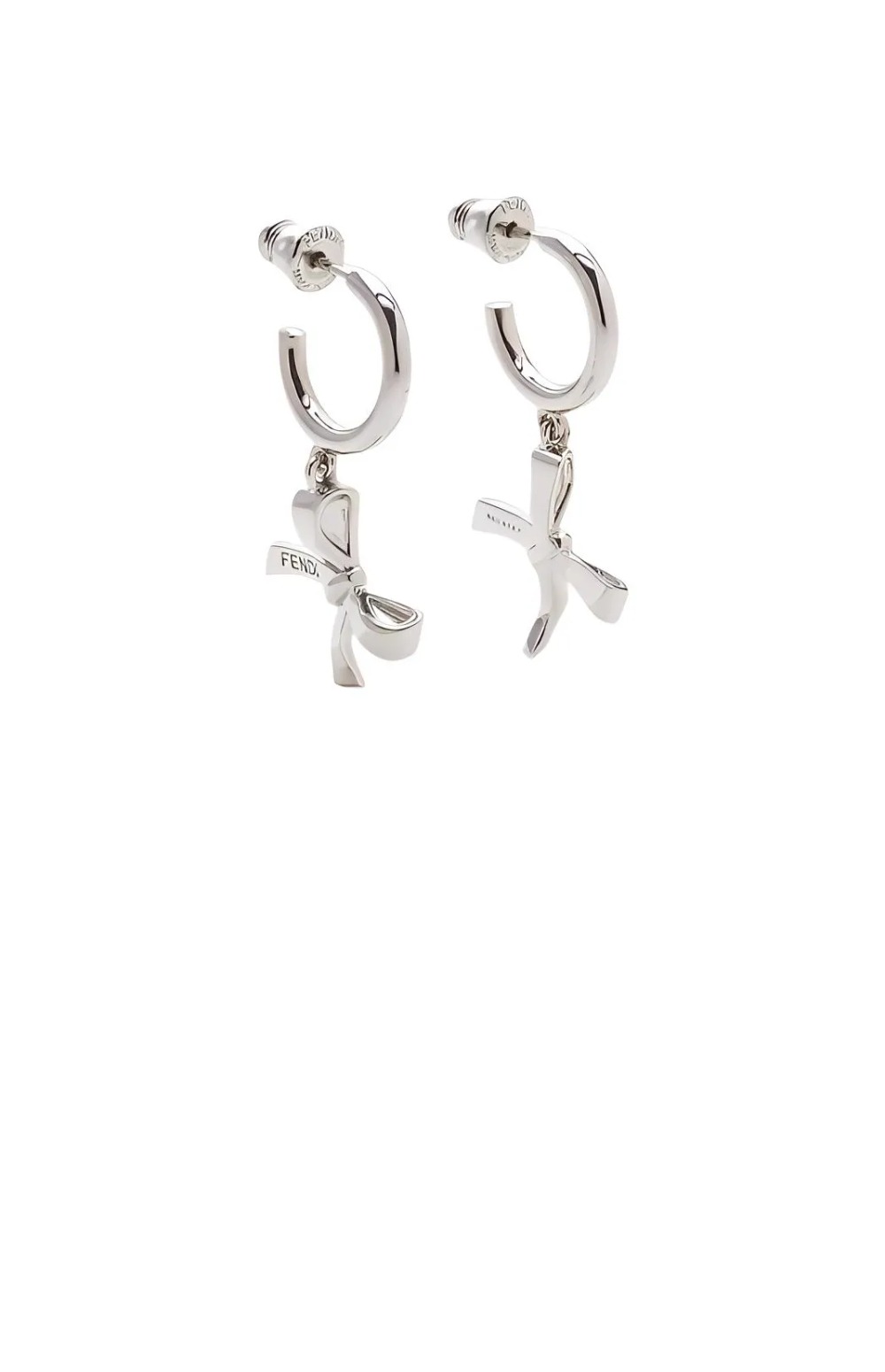 리본 모양 펜던트 이어링 8AK111 > 펜디