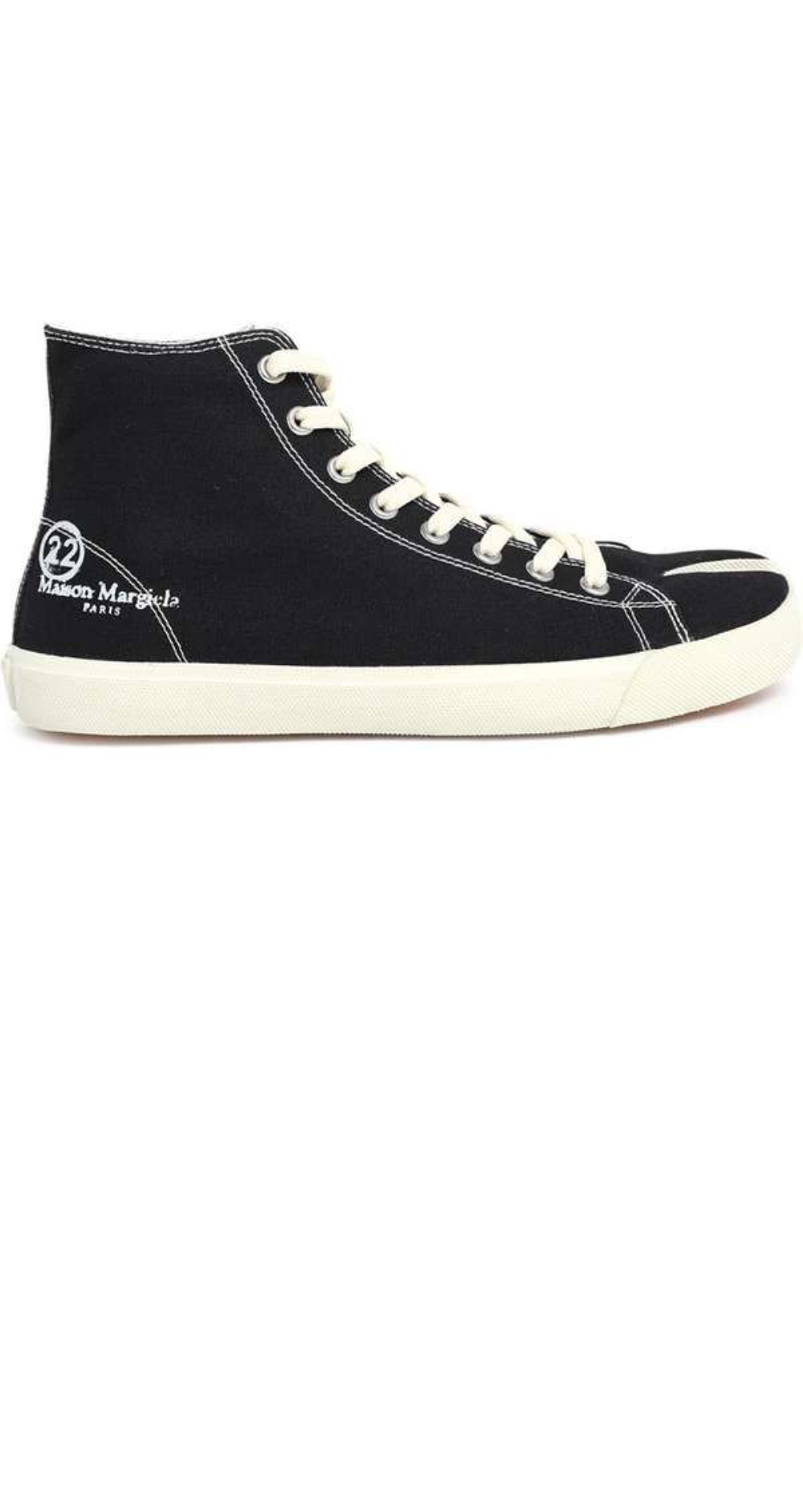 코튼 로고 타비 하이탑 스니커즈 T8013 > Tabi Boots/Shoes - 타비 부츠/슈즈