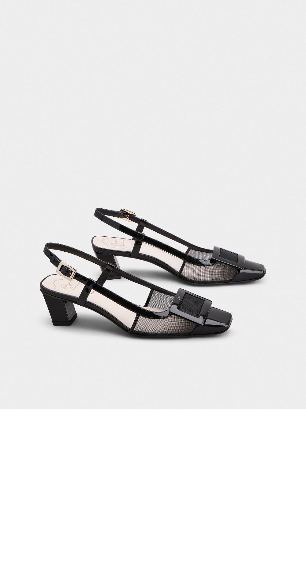 벨 비비에 슬링백 메쉬 패브릭 펌프스 0064 > Belle Vivier - 벨 비비에